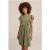 We Fashion Dress Midi Olive Green