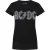 AC/DC Dames/Dames Diamante Logo T-Shirt (Zwart)