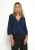 Peppercorn Gebreid vest ‘Rosalia ‘  blauw