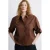 Mango blouse bruin