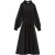 Ted Baker Gibara Doorschijnende Organza Blouse Zwarte Maxi-jurk