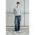 Slim Fit Crew Neck T-Shirt met Knopdetail