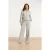 Smashed Lemon Broek met subtiele structuurprint en wijde pijpen |
