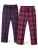 PANTONECLO Pyjama lang ‘Pantoneclo Men’s Night Wear Long Pajama- 2 PCS’  bourgogne