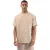 Hugo Heren Logo In reliëf Regular T-shirt (Beige)