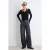 TRENDYOLMİLLA Dames Grijs Effen Barrel Hoge taille Jeans