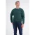 LERROS regular fit gemêleerde sweater – donkergroen