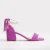 Illy Laag Block Hak Sandalen with Pearls