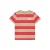 Daily7 gestreepte T-shirt rood