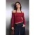 TRENDYOLMİLLA Dames Bordeaux Effen Lang Getailleerd Blouses