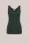 WE Fashion – Dames singlet met kant – Donkergroen – Katoen –