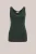WE Fashion – Dames singlet met kant – Donkergroen – Katoen –