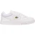 Lacoste Lederen platte sportschoenen voor dames (Wit/Goud)