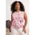Trendyol Curve Dames Meerkleurig Grafisch Mouwloos Getailleerd Grote maten Blouses