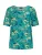 Goldner Shirt  blauw / jade groen / lichtgroen / abrikoos