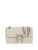 PINKO Schoudertas ‘Pinko Sac Rabat Love One Light Mini Vitello Wr Blanc’  wit