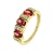 Lucardi Ring ‘Vintage’  goud / rood