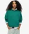 Essential Oversized Sweatshirt met Ronde Hals en Logo Groen