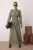 Trendyol Modest Dames Kaki Effen Maxi Lang Casual Skater Modest Jurken