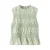 Mango Kids mouwloze blousetop met plooien, smockwerk en print – groen