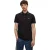 Hugo Geribbeld poloshirt met logo voor heren (Zwart)