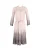 Burberry Prorsum Degrade Kanten Jurk in Ombre Wit/Grijs Triacetaat