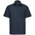 Russell Collection Heren Poplin Easy-Care Formeel Overhemd met Korte Mouwen (Franse marine)