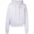 Gebroken witte Caravaggio-pijl over stoffige lila paarse hoodie