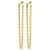 PILGRIM gold plated oorbellen Inner