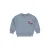 LEVV sweater met borduursels – blauw