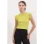 Geribbelde Mouwloze Crew Neck Blouse