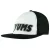 Yums Mesh Snapback Hat Verstelbaar Zwart Wit Logo Unisex Cap 200941 ZWART WIT