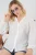 Geborduurde V-hals Knop Blouse