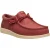 HEYDUDE Wally Stretch Canvas Textiel Heren Loafers in Verbrand Rood/Boulder Tan