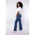 Exxcellent flared jeans dark blue denim