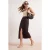 TRENDYOLMİLLA Dames Bruin Effen Midi Kokerrok- rok Kokerrok- rok Rokken