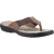Hush Puppies Alan Toepost Leer Heren Tan Flip-Flops