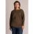 Yest Curve Plus Size gebreide trui – olijfgroen