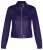 Dames effen leren motorbikerjack-Braga