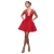 Dames mini-jurk Goddiva Diamante A-Line