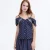 Off-shoulder streep top