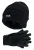 THMO – Dunsulate Chenille Muts & Handschoenen Set voor dames – Zwart
