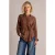 Yest blouse met print – bruin