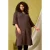 Zhenzi A-lijn jurk Plus Size – bruin