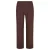 Miss Etam Plus straight high waist casual broek met krijtstreep donkerbruin