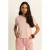 Expresso T-shirt lichtroze met glitter