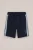 WE Fashion – Jongens regular fit sweatshort met streep – Regular fit – Marineblauw – Katoen –