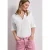 Street One Dames Jersey poloshirt met korte mouwen in Wit