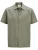 casual overhemd korte mouw Jack & Jones groen structuur