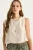 Linnenmix Korte Crew Neck Blouse